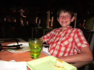 Eating dinner in 42 degrees.